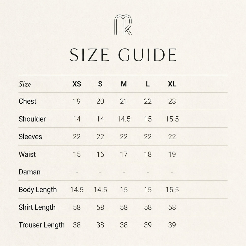 Size Guide Chart